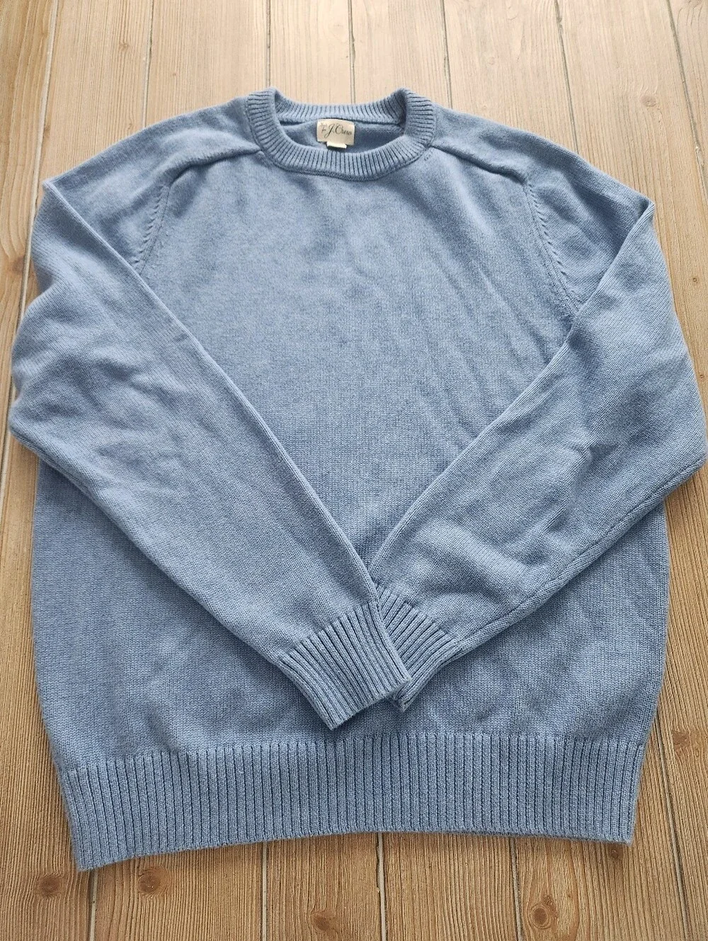 Light Blue Crewneck Men’s Sweater - J. Crew